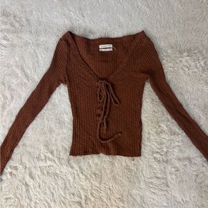 Urban Outfitters Rust Knit Top